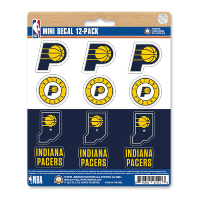 NBA - Indiana Pacers Mini Decal 12-pk