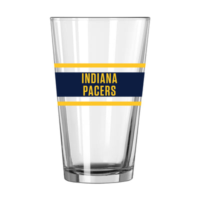 Indiana Pacers 16oz Stripe Pint Glass