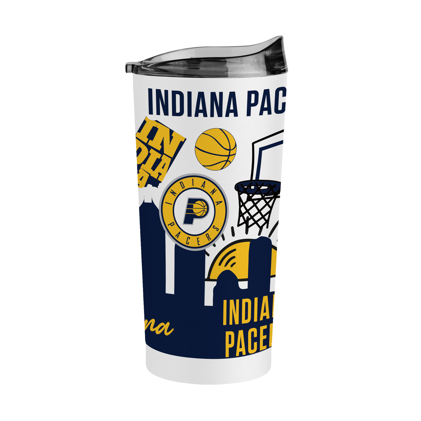 Indiana Pacers 20oz Native Powder Coat Tumbler