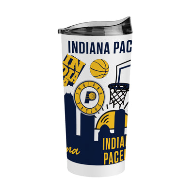 Indiana Pacers 20oz Native Powder Coat Tumbler - Logo Brands