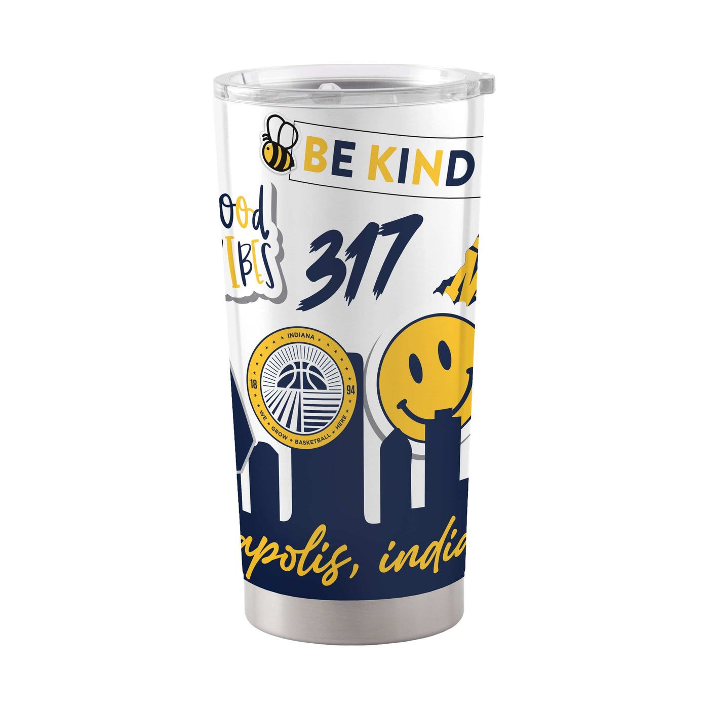 Indiana Pacers 20oz Native Stainless Tumbler