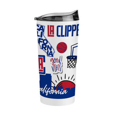 Los Angeles Clippers 20oz Native Powder Coat Tumbler - Logo Brands