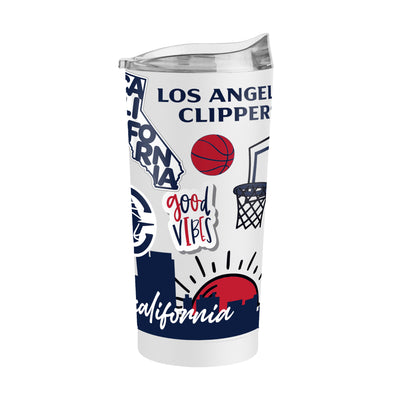 Los Angeles Clippers 20oz Native Powder Coat Tumbler - Logo Brands
