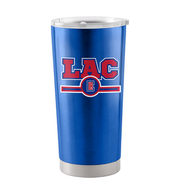 Los Angeles Clippers Letterman 20 oz Stainless Tumbler - Logo Brands