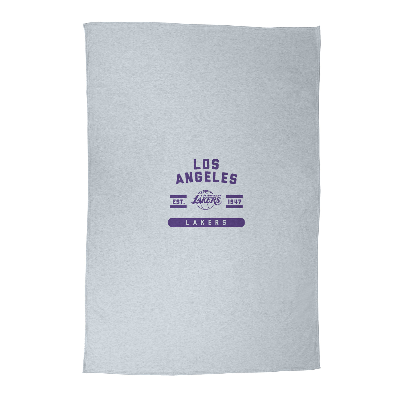 LA Lakers Athletic Gray Sublimated Sweatshirt Blanket