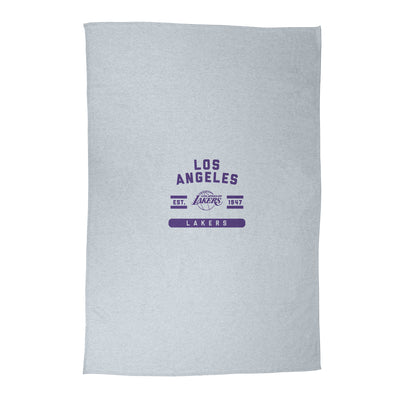 LA Lakers Athletic Gray Sublimated Sweatshirt Blanket