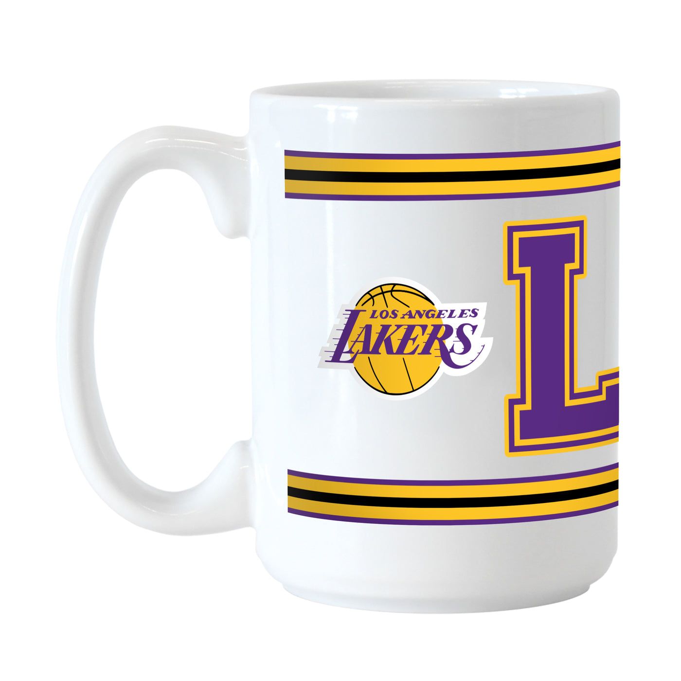 LA Lakers 15oz Overtime Stripe Sublimated Mug