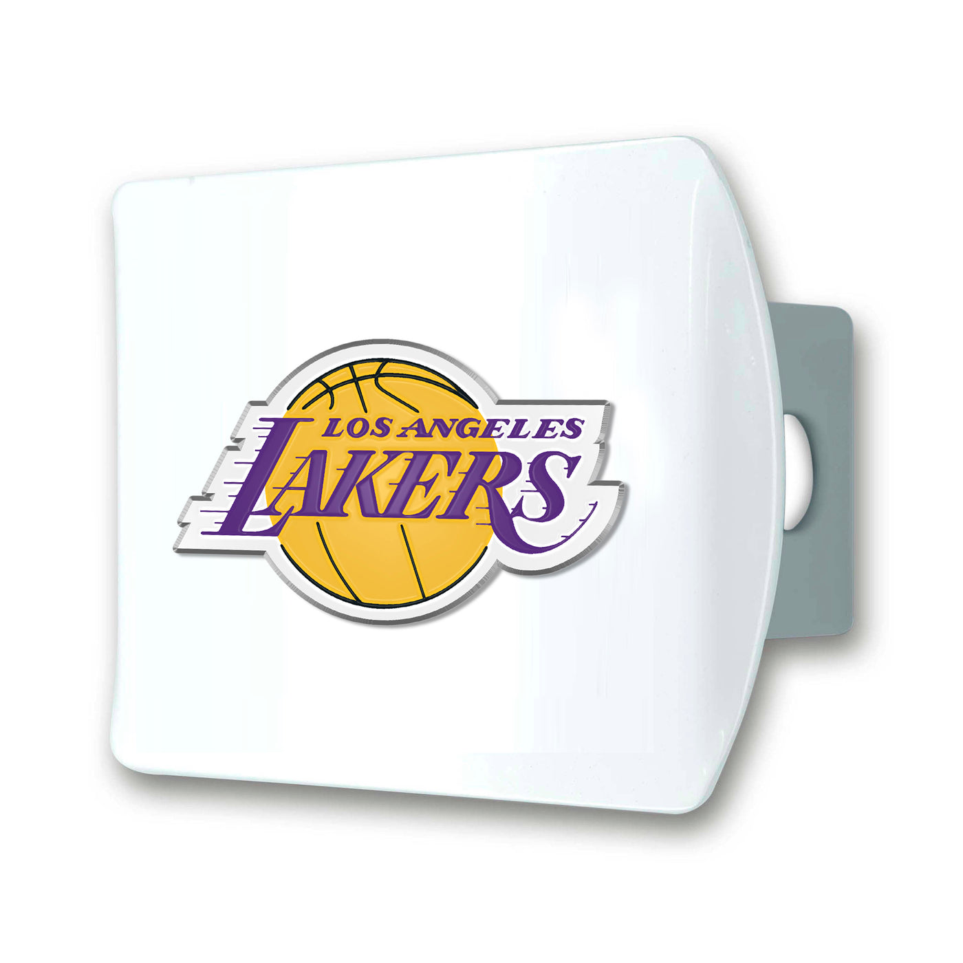 NBA - Los Angeles Lakers Color on White Hitch Cover