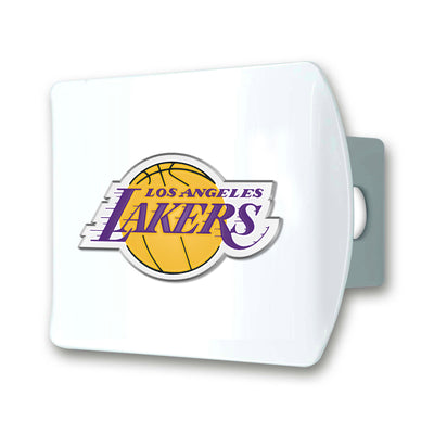 NBA - Los Angeles Lakers Color on White Hitch Cover