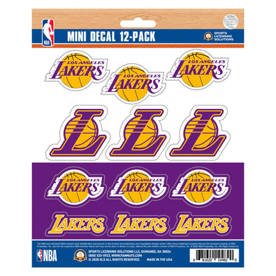 NBA - Los Angeles Lakers Mini Decal 12-pk