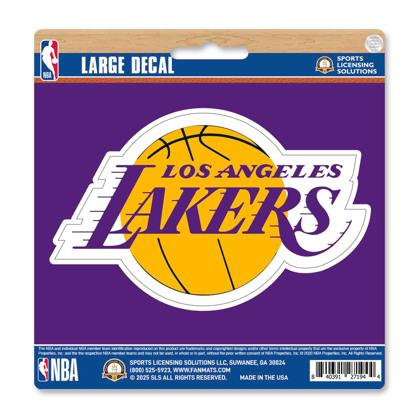 NBA - Los Angeles Lakers Large Decal