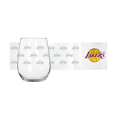 Los Angeles Lakers 16oz Satin Etch Curved Beverage Glass