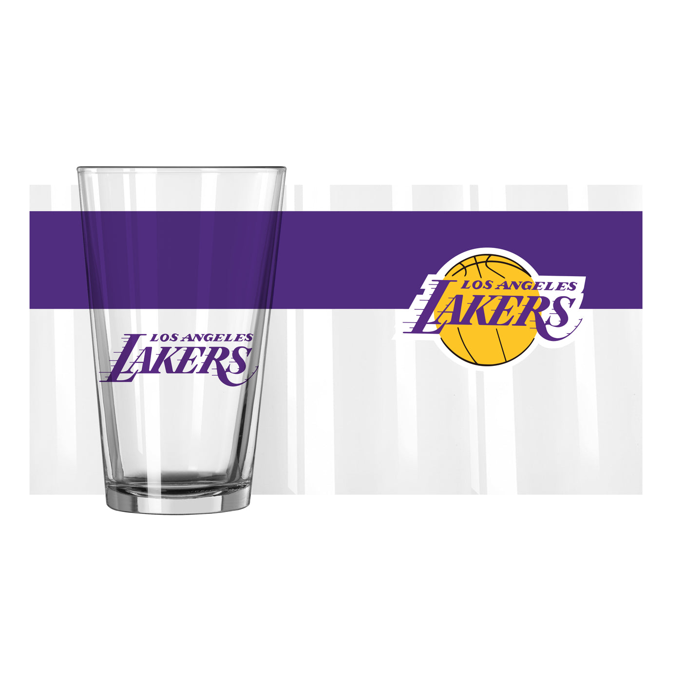 Los Angeles Lakers 16oz Colorblock Pint Glass