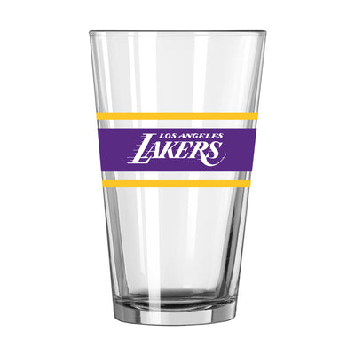 Los Angeles Lakers 16oz Stripe Pint Glass