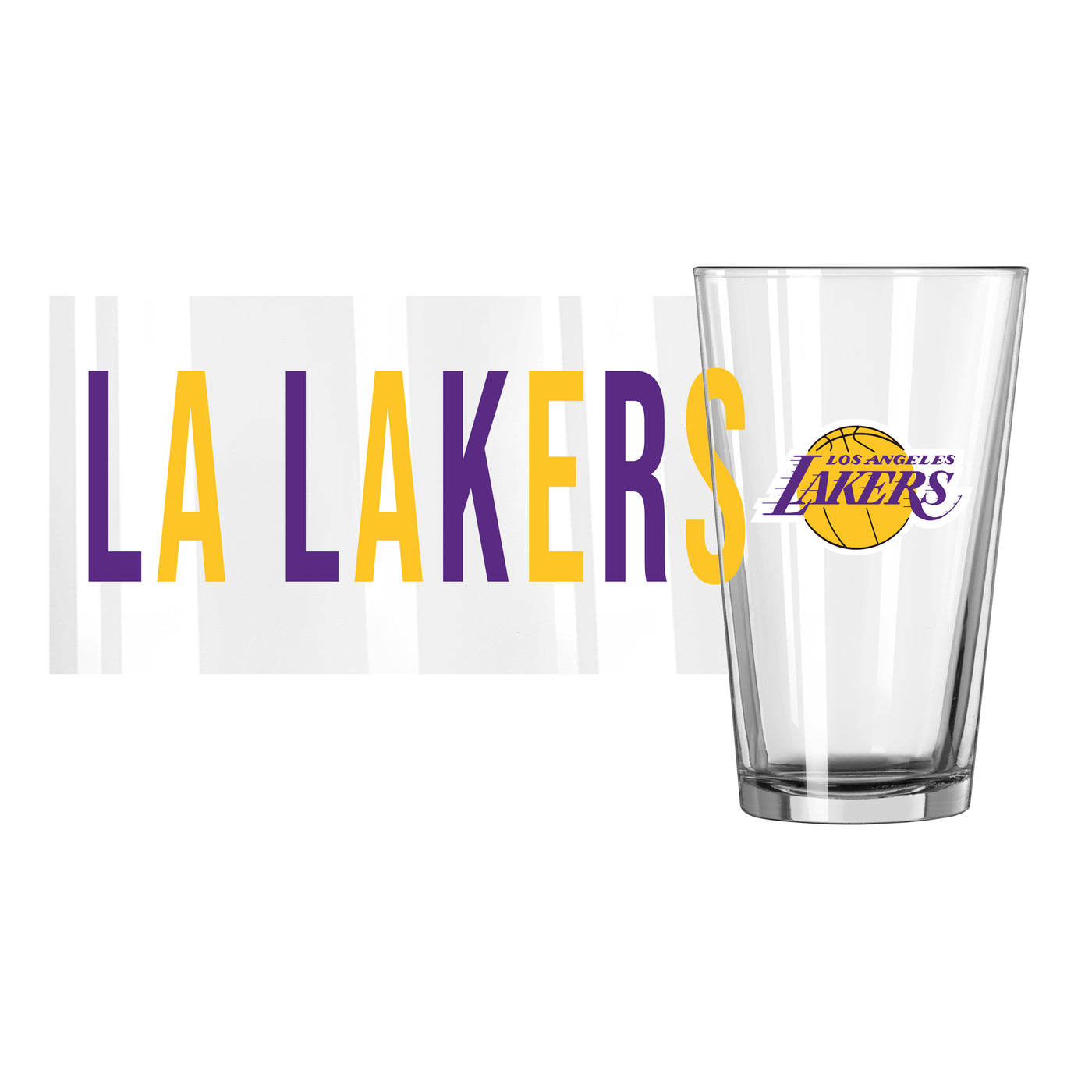 Los Angeles Lakers 16oz Overtime Pint Glass