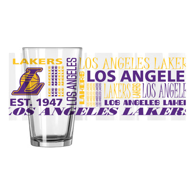 Los Angeles Lakers 16oz Spirit Pint Glass