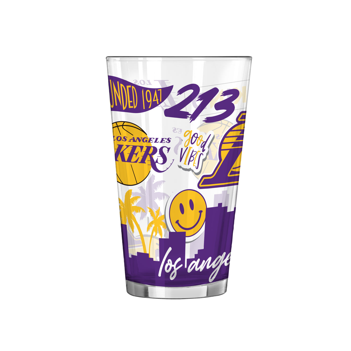 Los Angeles Lakers 16oz Native Pint Glass