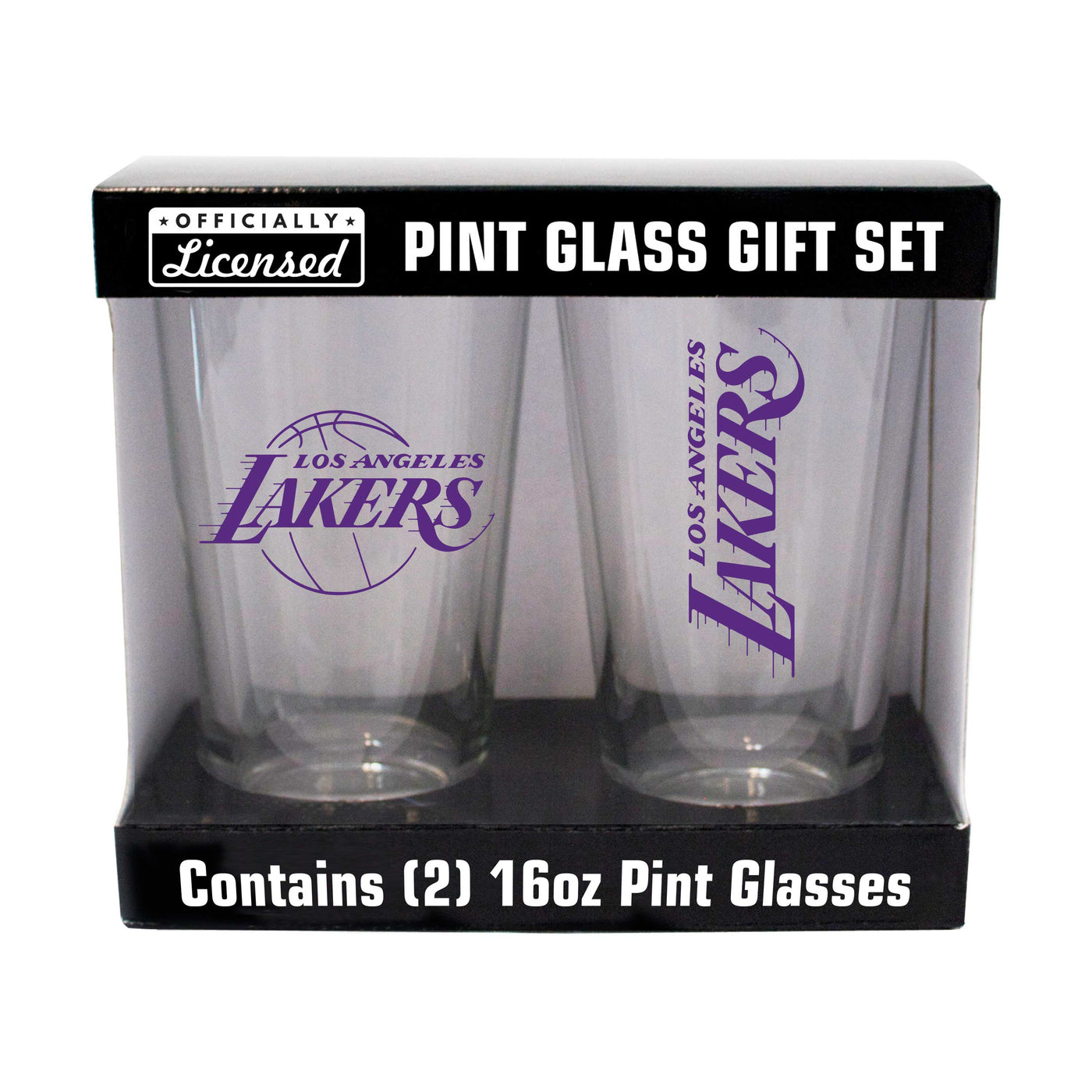 Los Angeles Lakers 16oz Gameday Pint Glass 2 Pack