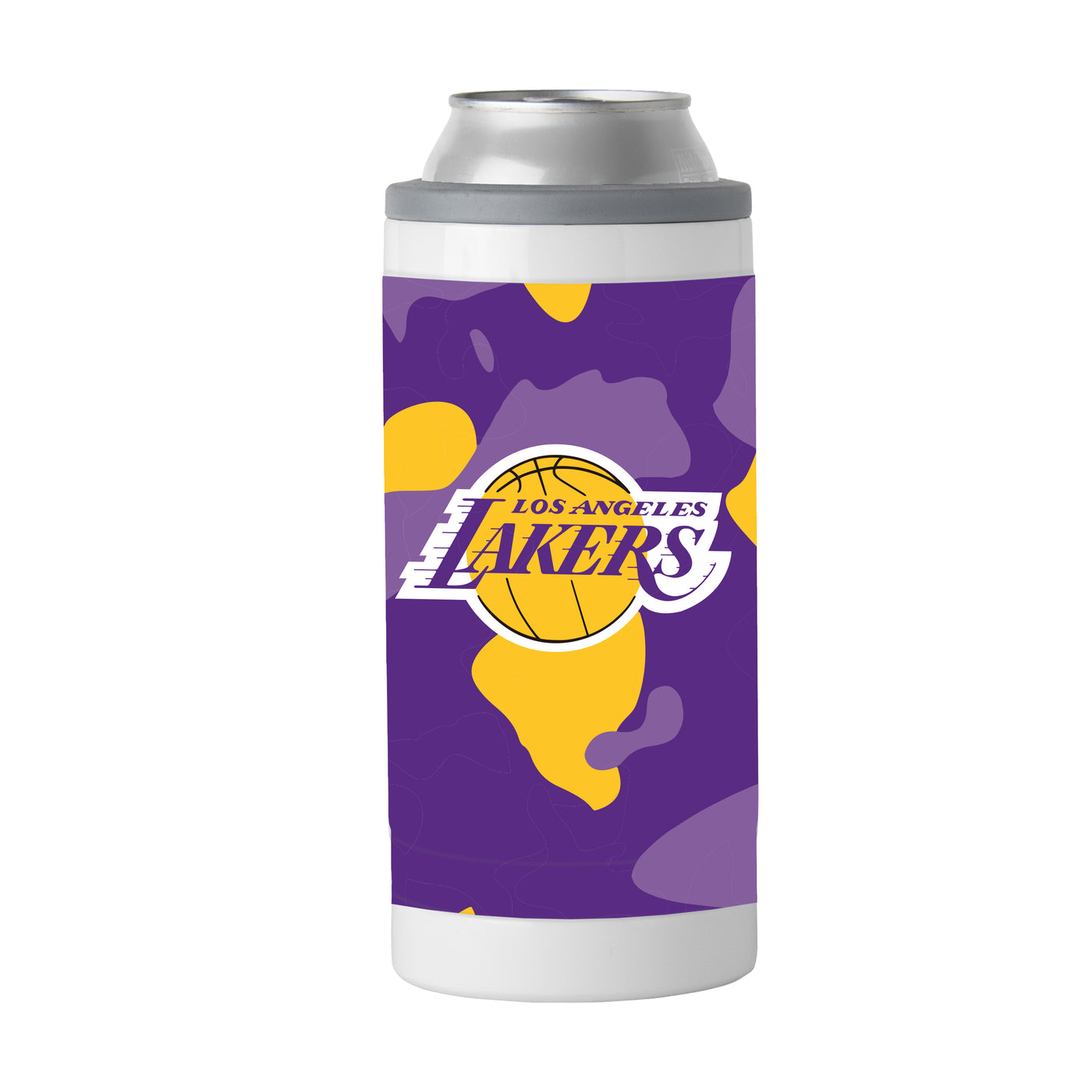 Los Angeles Lakers 12oz Camo Slim Can Coolie