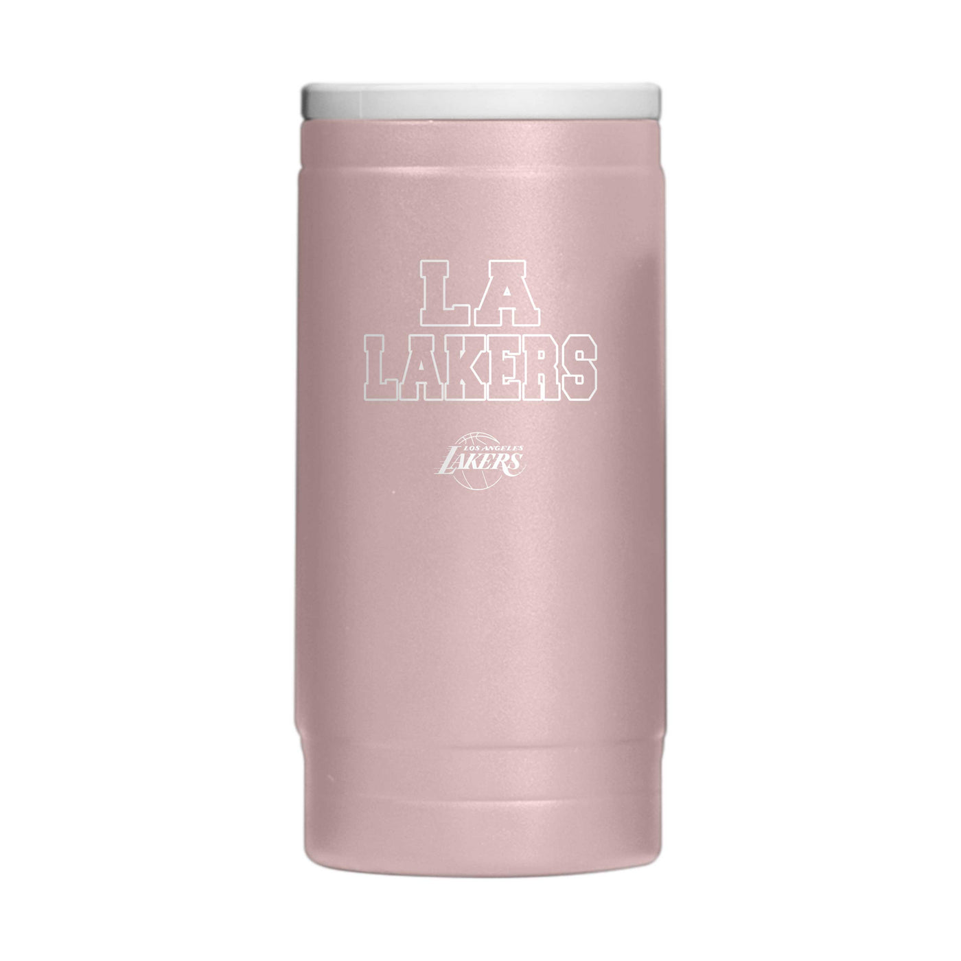 Los Angeles Lakers  Stencil Powder Coat Slim Can Coolie