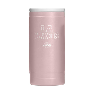 Los Angeles Lakers  Stencil Powder Coat Slim Can Coolie