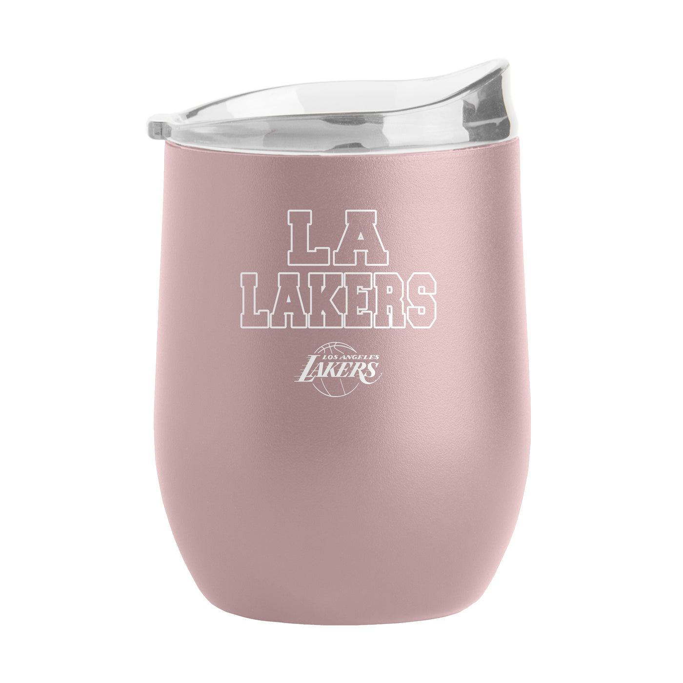 Los Angeles Lakers 16oz Stencil Powder Coat Curved Beverage