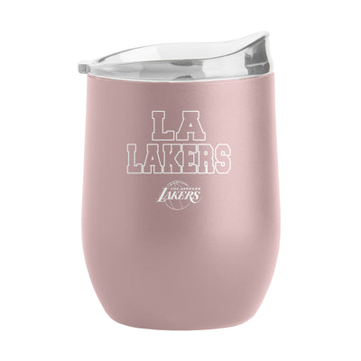 Los Angeles Lakers 16oz Stencil Powder Coat Curved Beverage