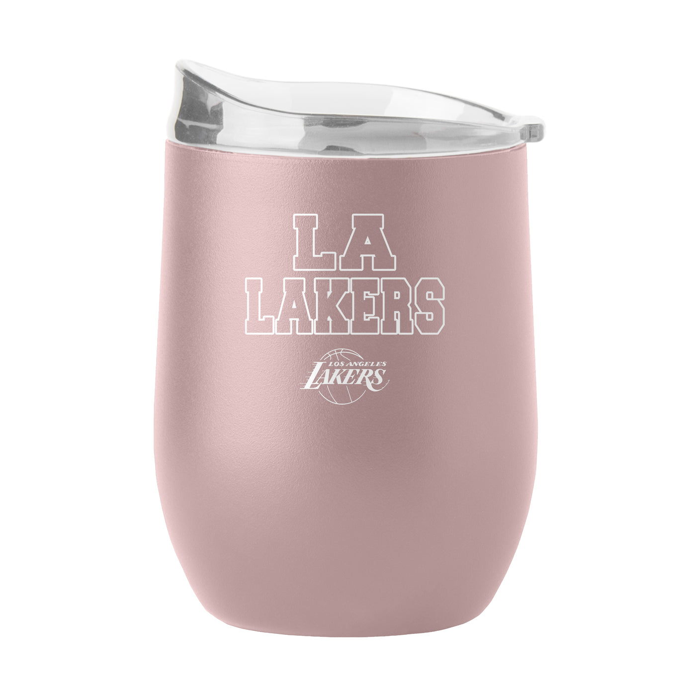 Los Angeles Lakers 16oz Stencil Powder Coat Curved Beverage