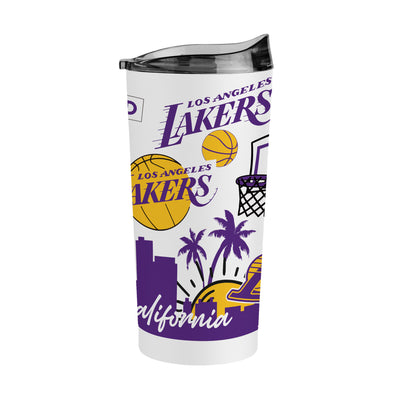 Los Angeles Lakers 20oz Native Powder Coat Tumbler - Logo Brands