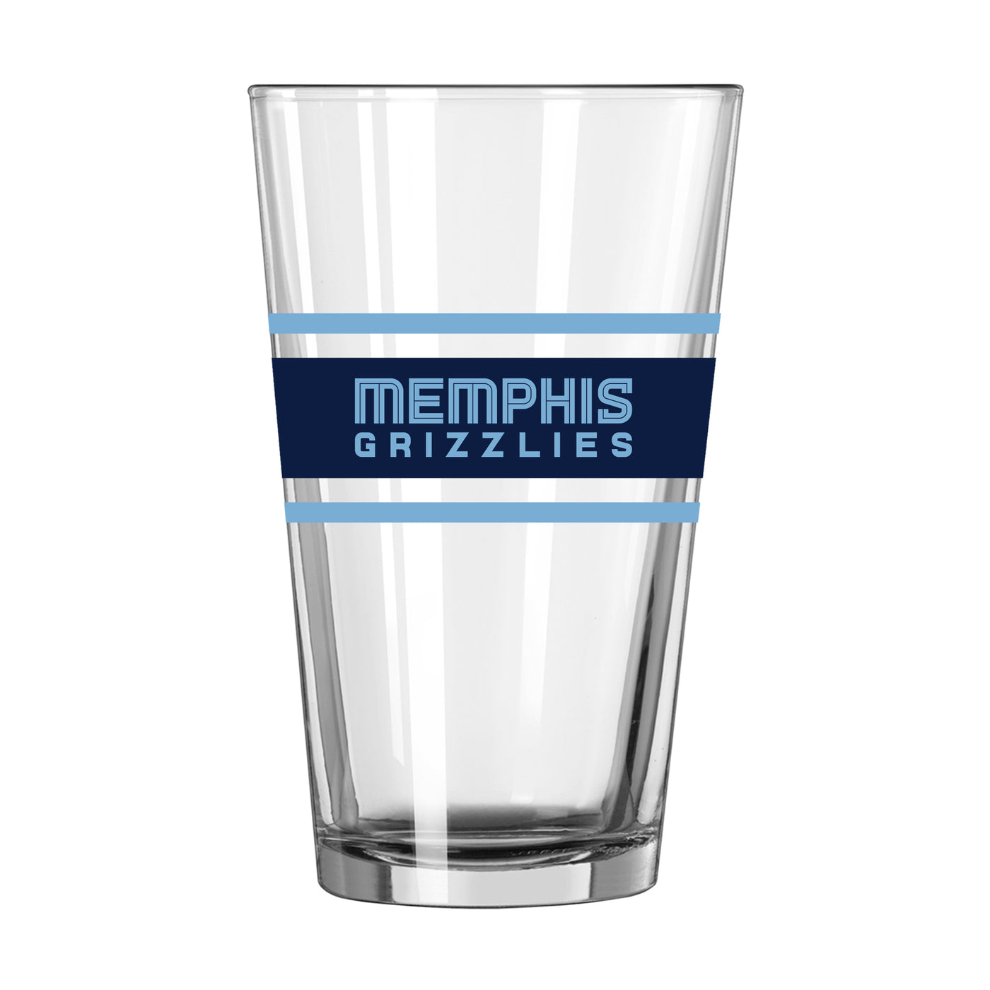 Memphis Grizzlies 16oz Stripe Pint Glass