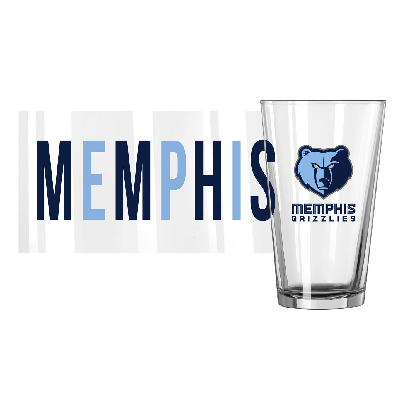 Memphis Grizzlies 16oz Overtime Pint Glass