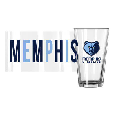 Memphis Grizzlies 16oz Overtime Pint Glass