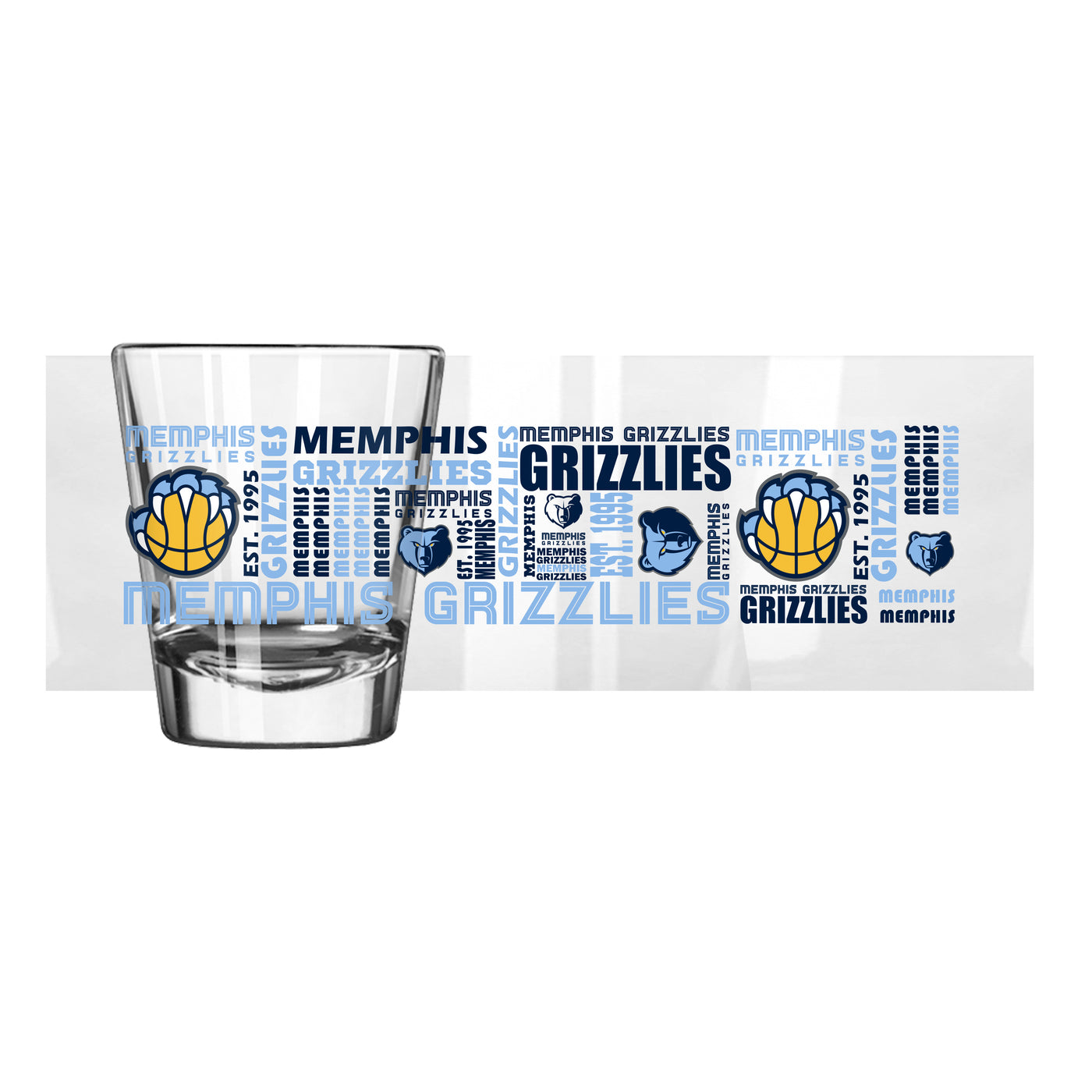 Memphis Grizzlies 2oz Spirit Shot Glass