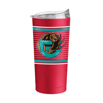 Memphis Grizzlies 20oz Retro Stripe Powder Coat Tumbler