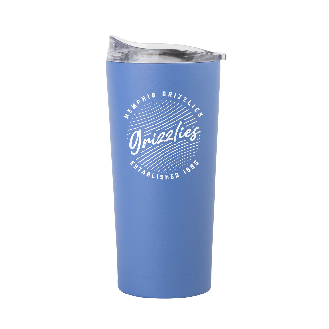 Memphis Grizzlies 20oz Retro Script Arctic Powder Coat Tumbler