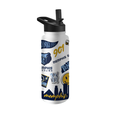 Memphis Grizzlies 34oz Native Quencher Bottle