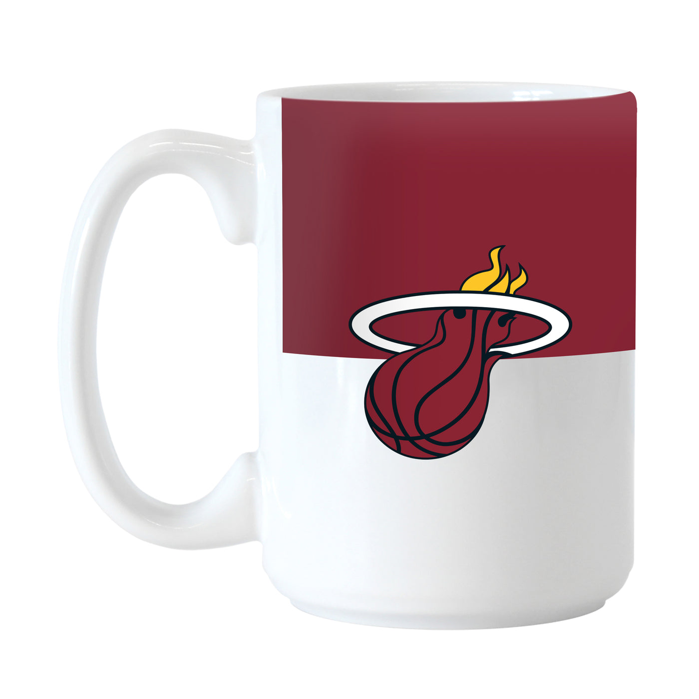 Miami Heat Color Block 15 oz Sublimated Mug