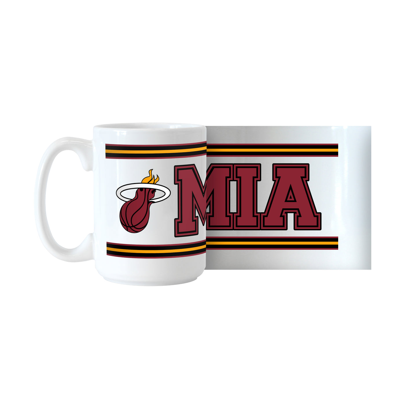 Miami Heat 15oz Overtime Stripe Sublimated Mug
