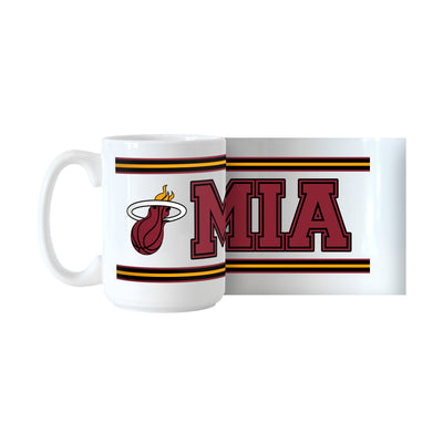 Miami Heat 15oz Overtime Stripe Sublimated Mug