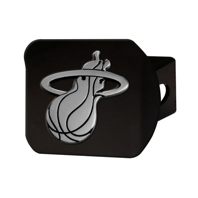 NBA - Miami Heat Chrome on Black Hitch Cover