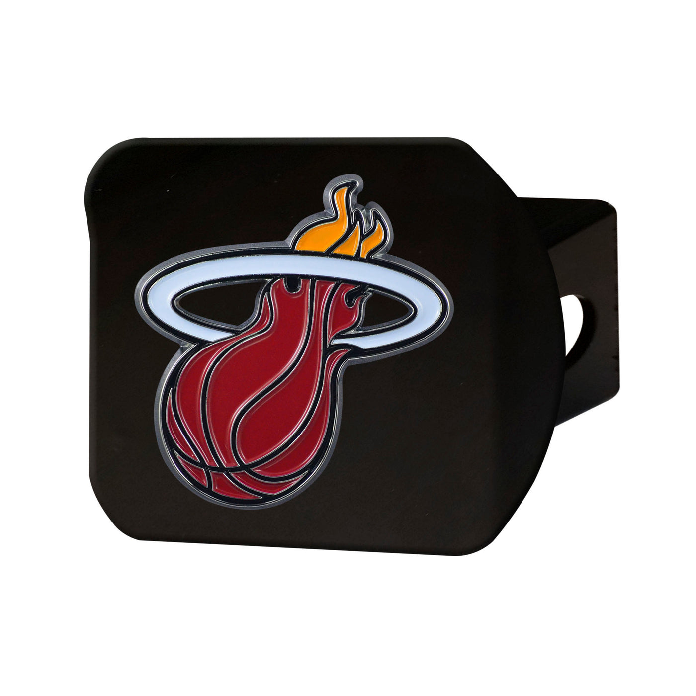 NBA - Miami Heat Color on Black Hitch Cover