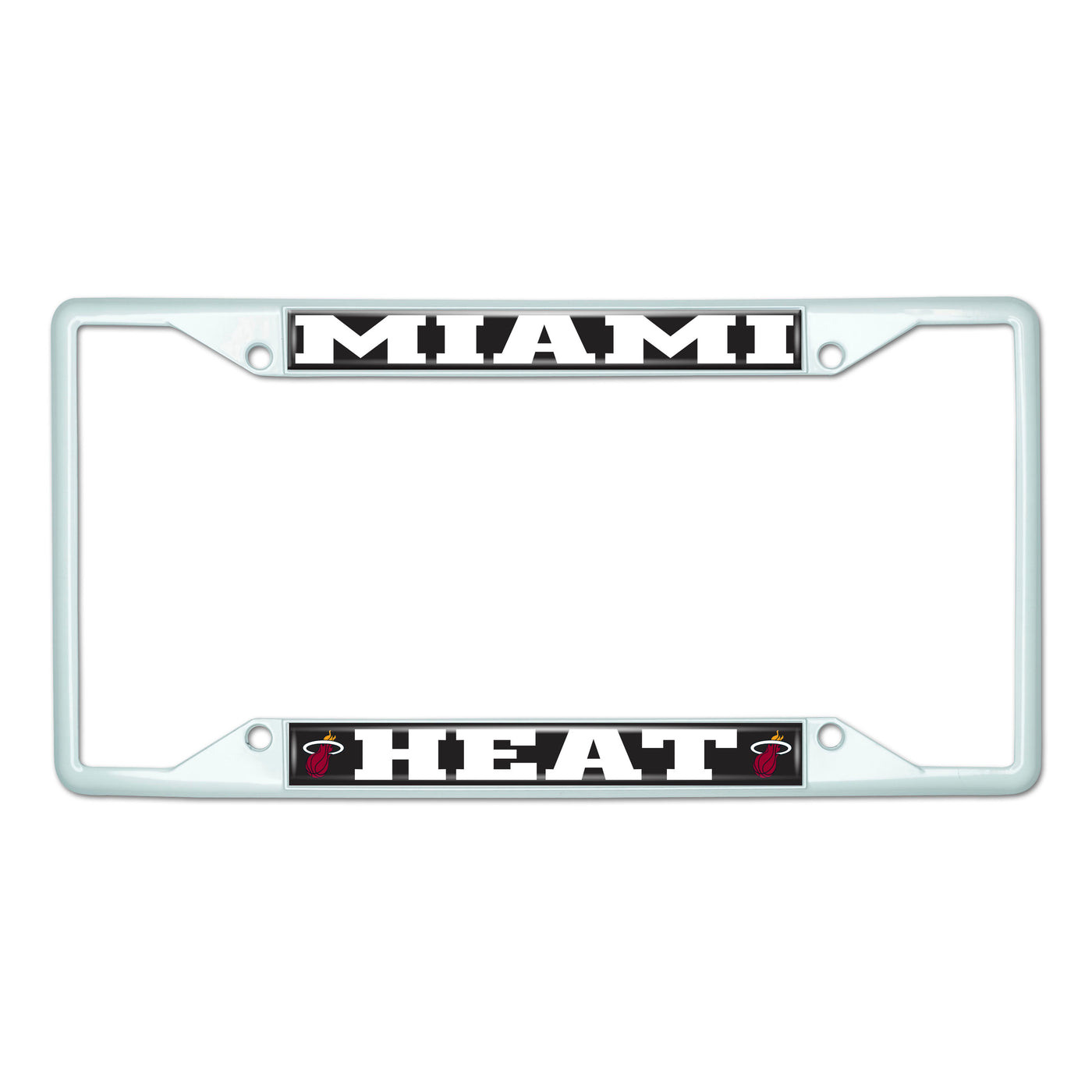 NBA - Miami Heat White License Plate Frame