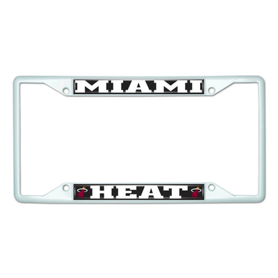 NBA - Miami Heat White License Plate Frame