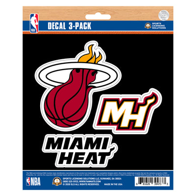 NBA - Miami Heat Decal 3-pk