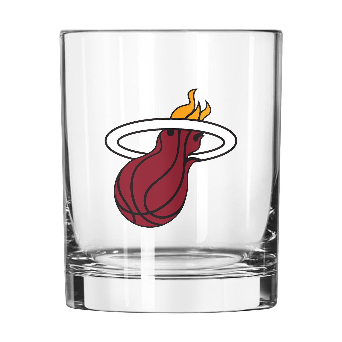 Miami Heat 14oz Letterman Rocks Glass