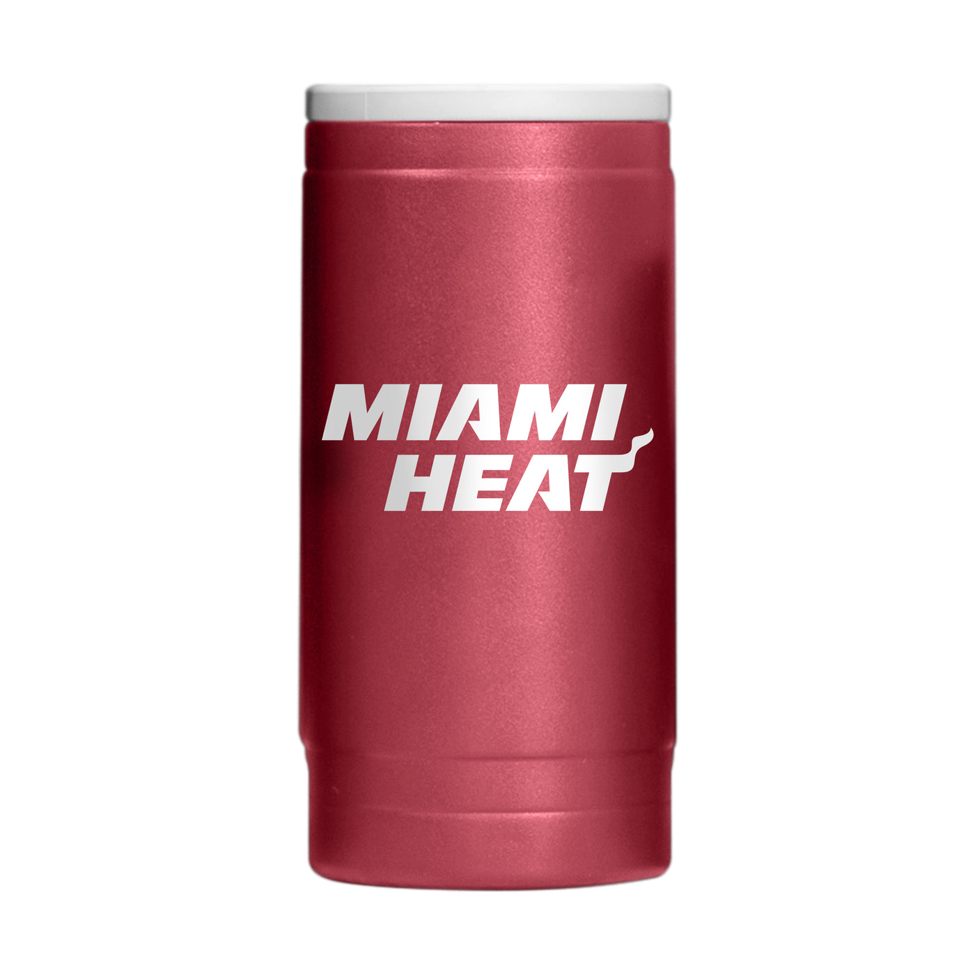 Miami Heat 12oz Flipside Powder Coat Slim Can Coolie - Logo Brands