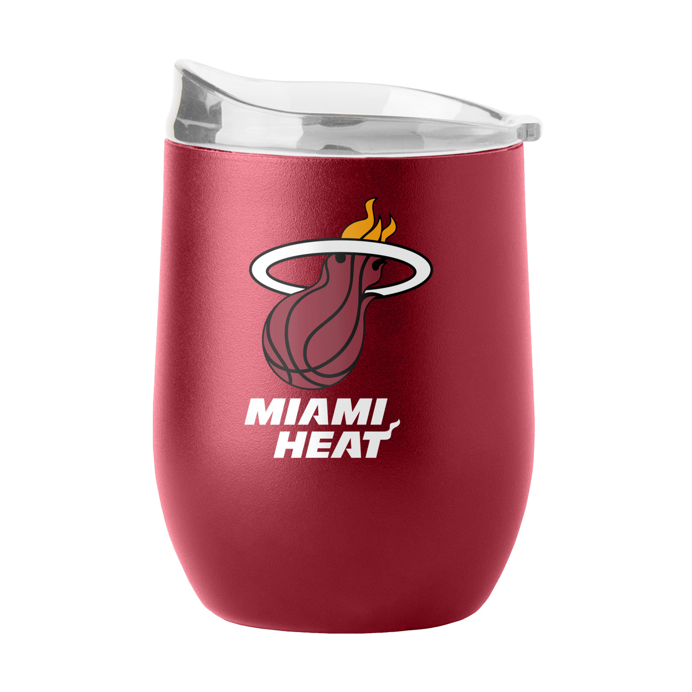 Miami Heat 16oz Flipside Powder Coat Curved Bev