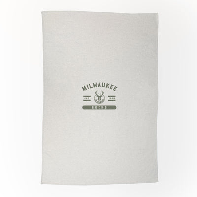 Milwaukee Bucks Oatmeal Sweatshirt Blanket - Logo Brands