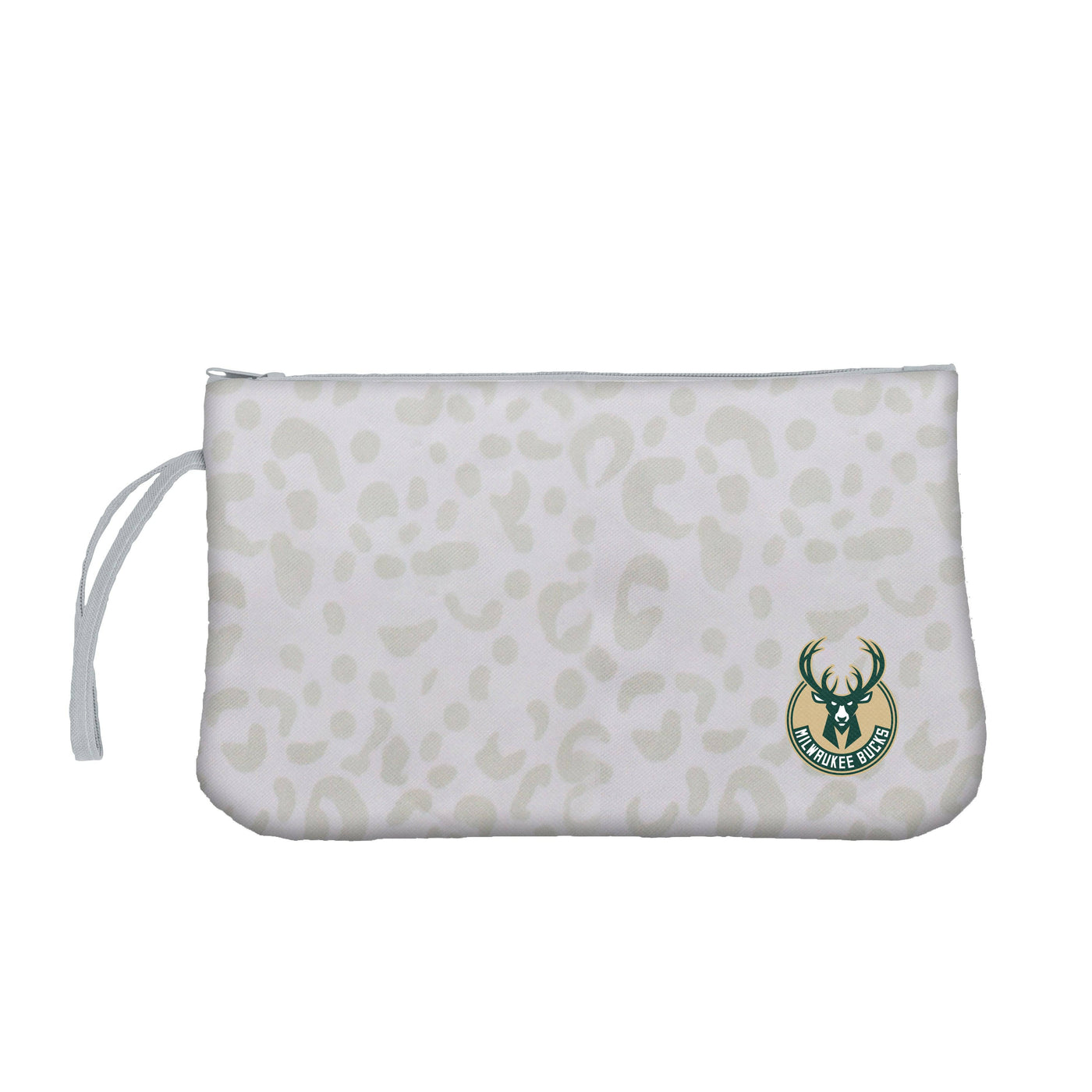 Milwaukee Bucks Leopard Print Wristlet