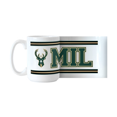 Milwaukee Bucks 15oz Overtime Stripe Sublimated Mug
